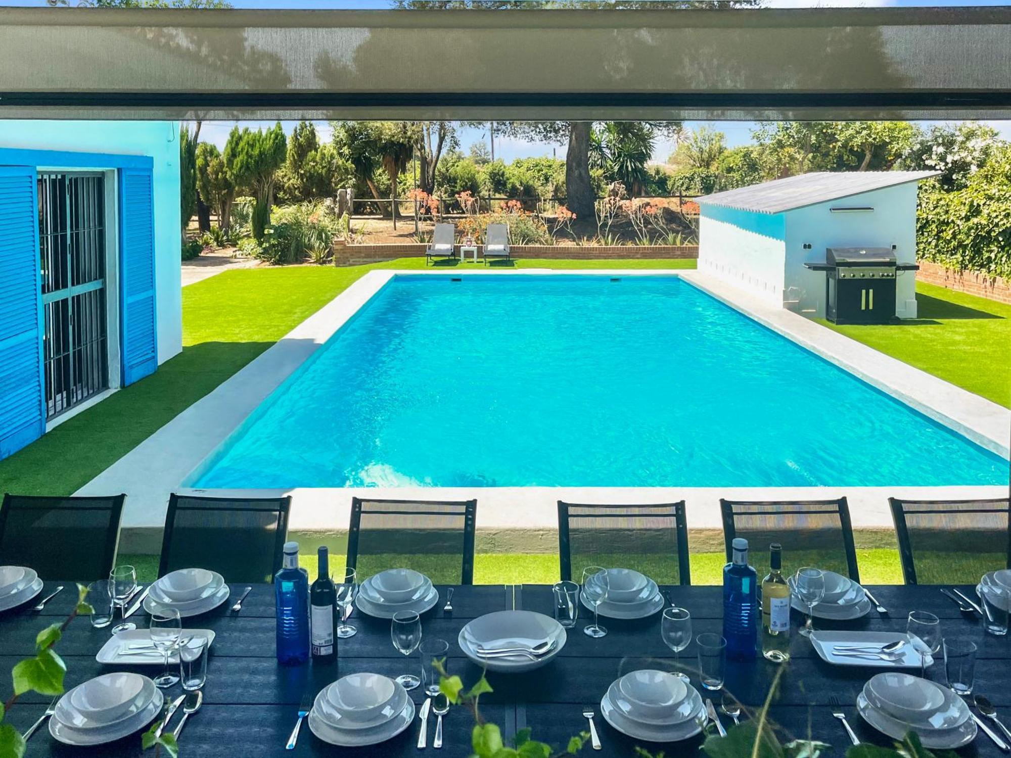 Villa San Patricio I Piscina Privada I Jacuzzi Spa I Bbq I Ps5 I Aire Acon I 3000M2 I 5Min-Centro เฮเรซ เด ลาฟรอนเตรา ภายนอก รูปภาพ